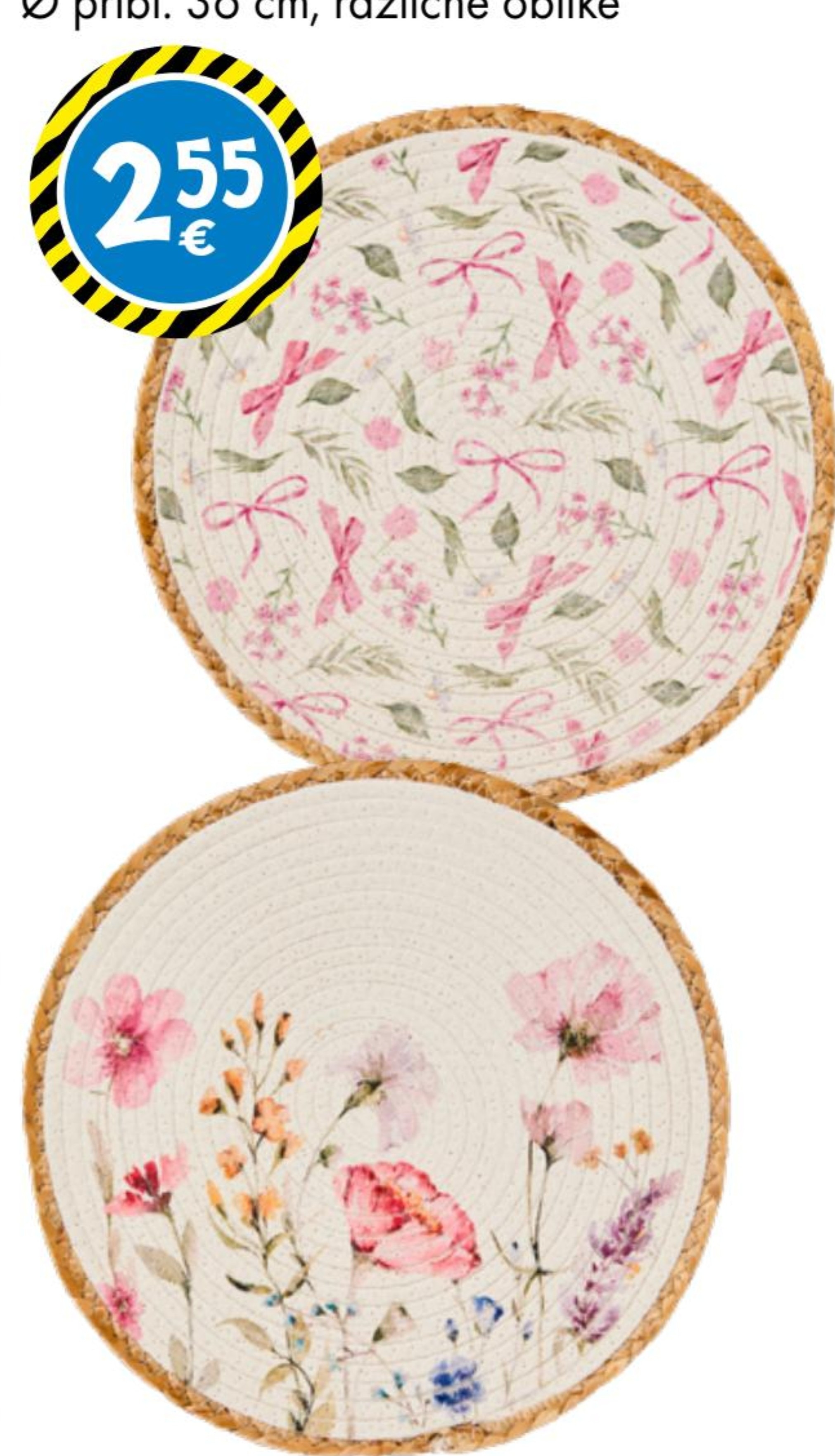 Okrasna podlaga Ø pribl. 36 cm - Akcija v trgovini Tedi