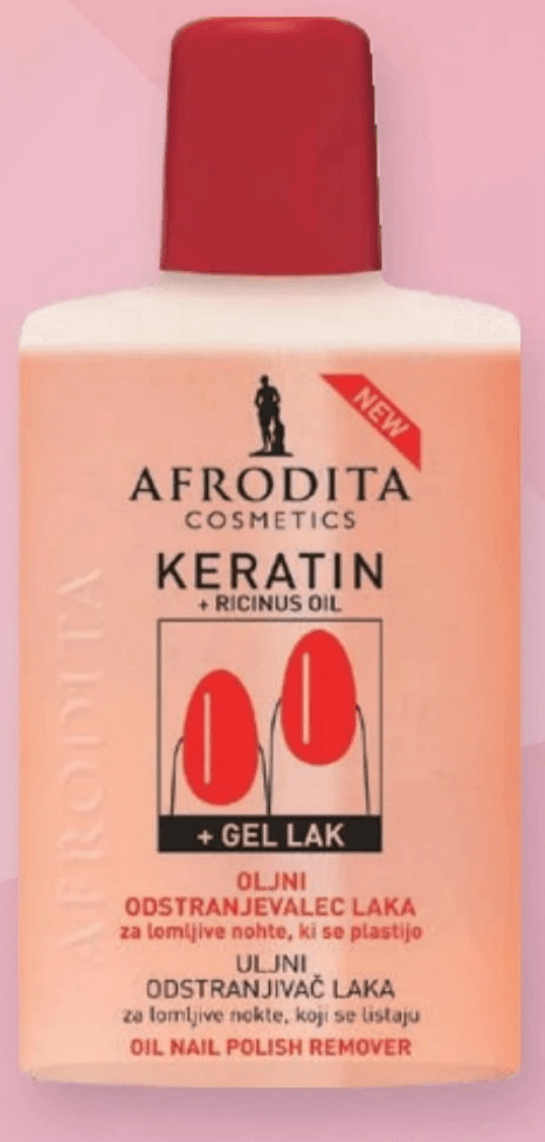 AFRODITA COSMETICS oljni odstranjevalec laka za nohte 125 ml - Akcija v trgovini Dm