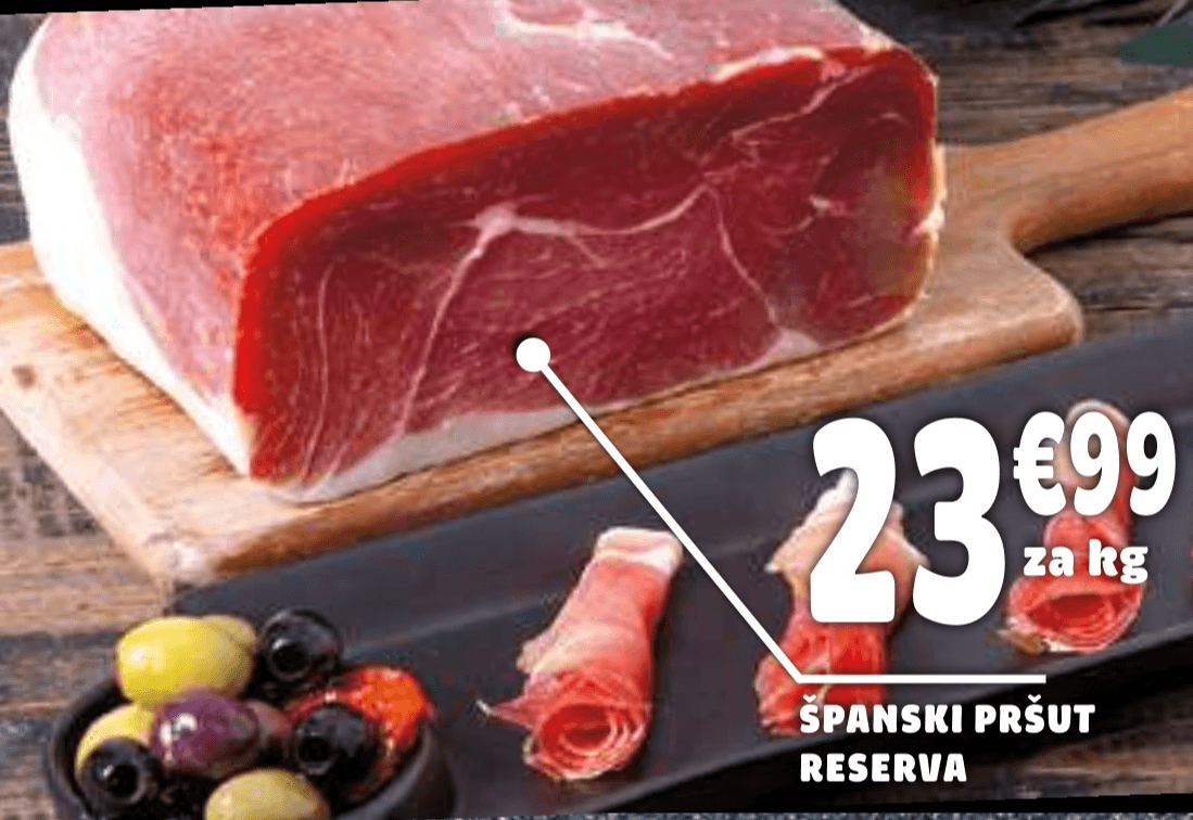 Španski pršut Reserva - Akcija v trgovini E.Leclerc