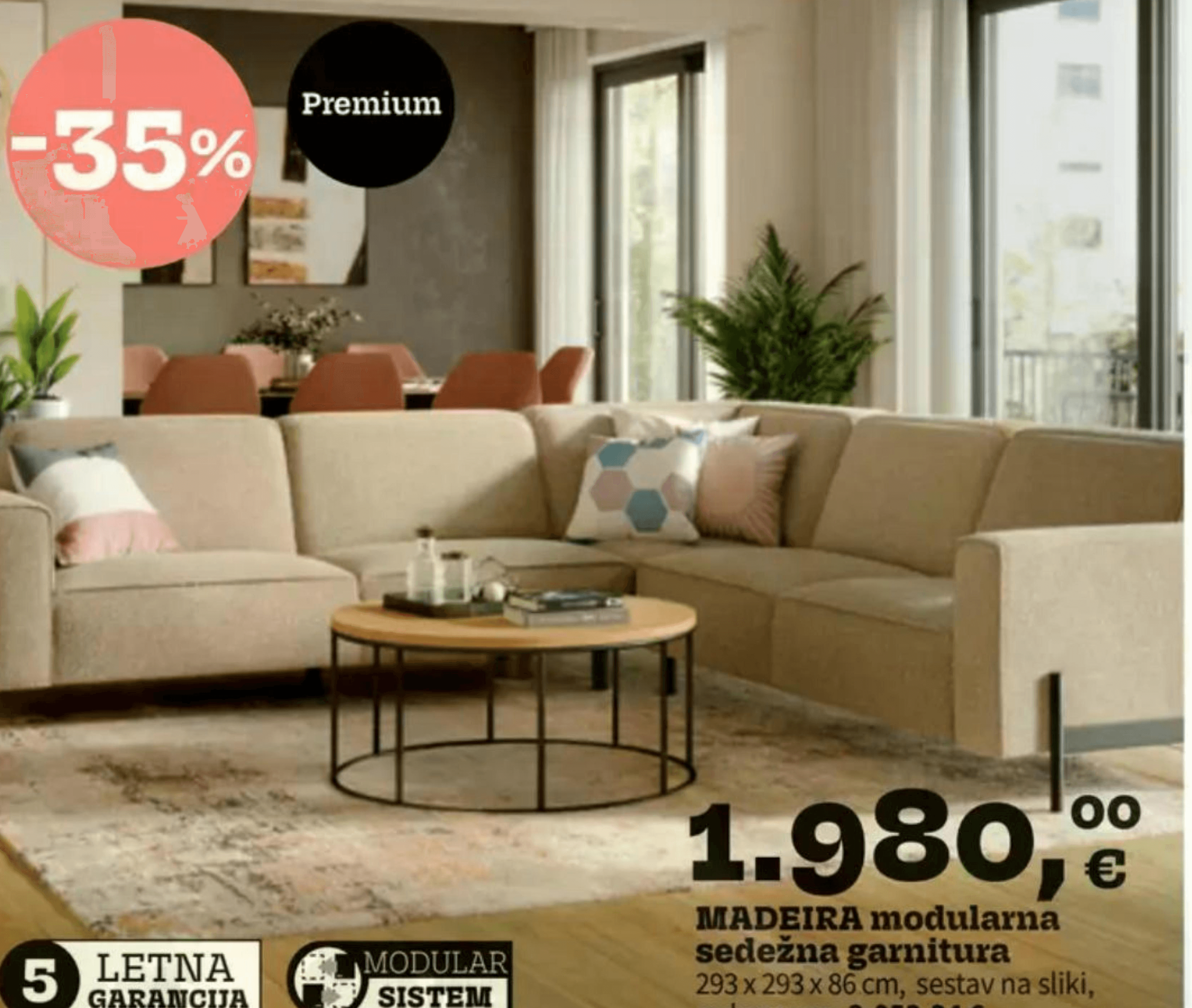 MADEIRA modularna sedežna garnitura