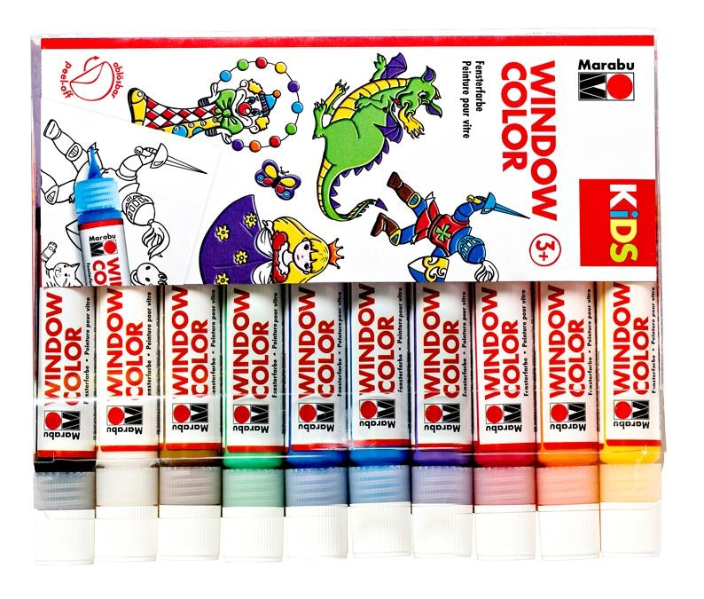 Barva za steklo Kids 10 x 25 ml