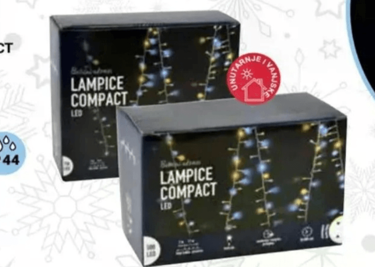 LED božične lučke COMPACT 500 L, 11 m
