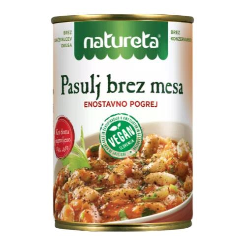 Natureta Pasulj brez mesa 840 g