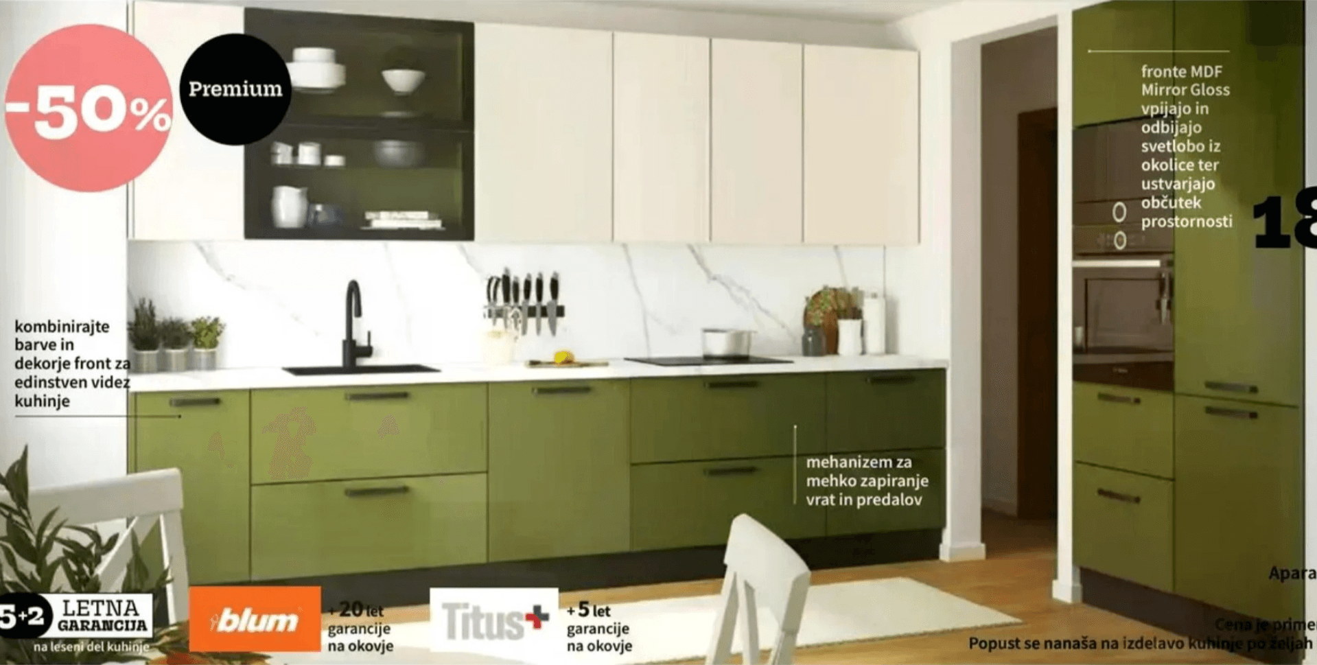 LORENA kuhinja po meri - Akcija v trgovini Prima