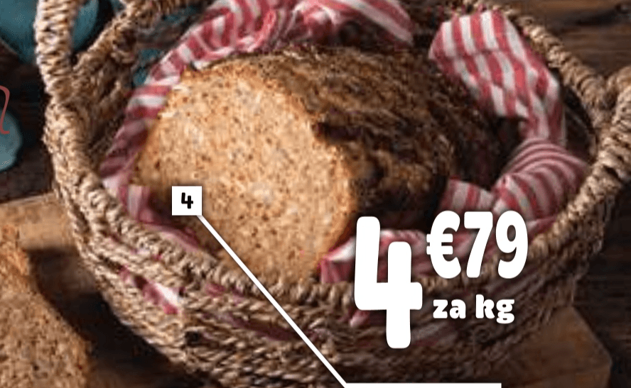 Mešani pirin polnozrnati kruh - Akcija v trgovini E.Leclerc