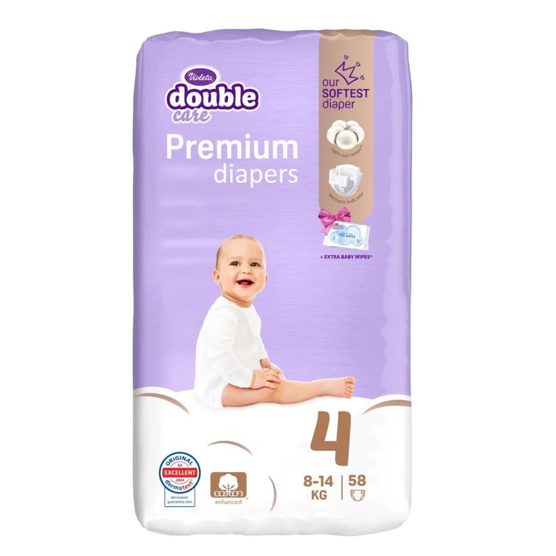 Otroške plenice Violeta Cotton od 44 do 64 kosov
