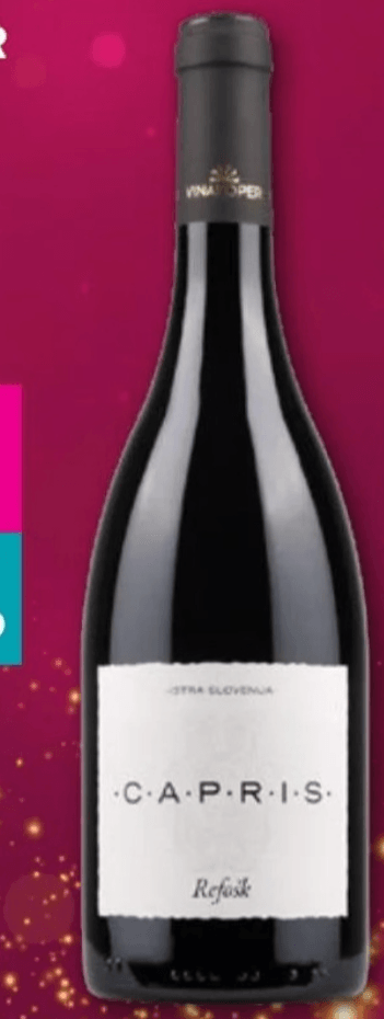 VINAKOPER Capris Refošk rdeče vino 0,75 L