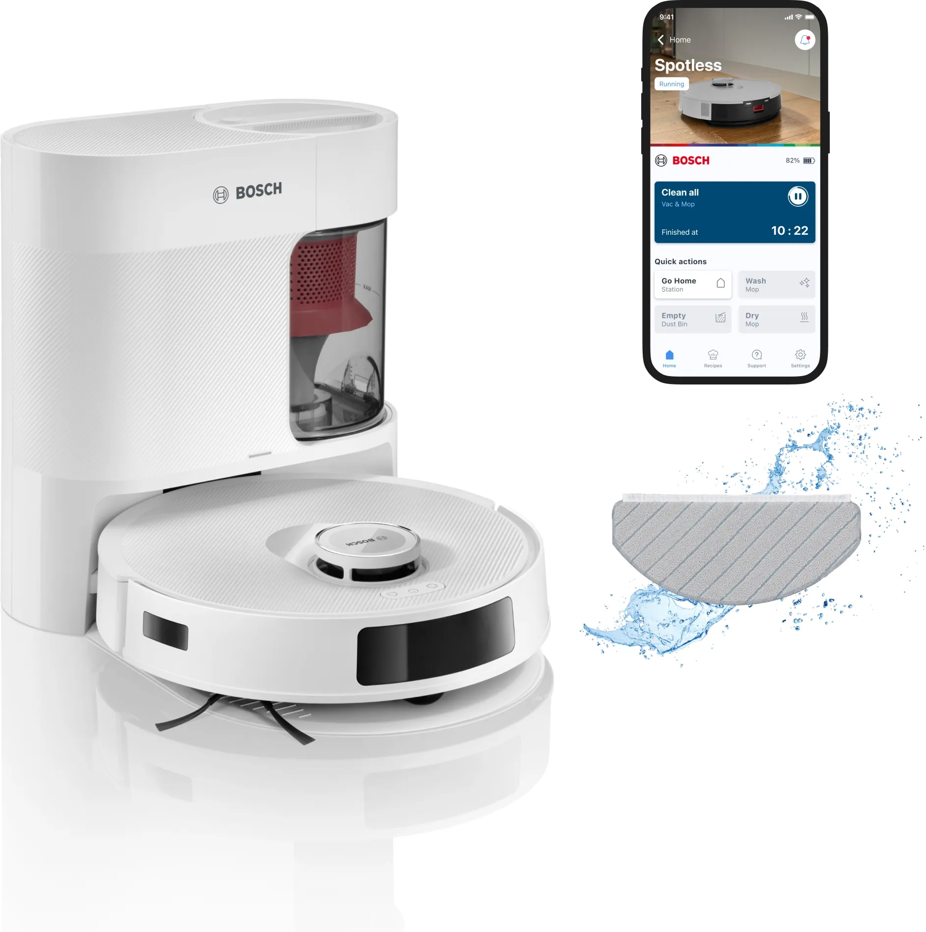 Robotski sesalnik Spotless + Bosch