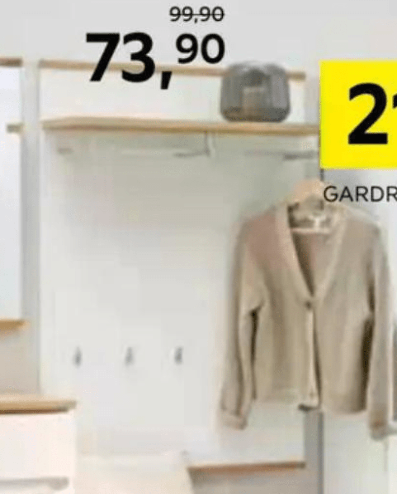 Predsoba obešalnik s polico