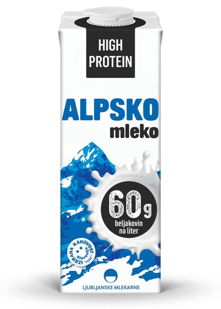 Ljubljanske mlekarne Alpsko mleko s proteini 1 L