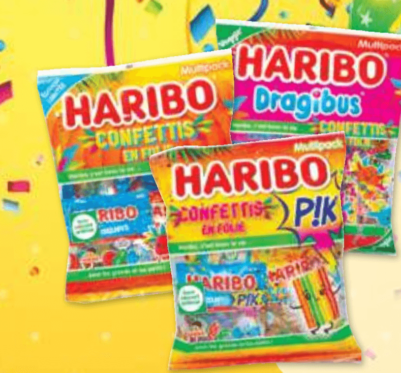Bonboni Confettis Haribo 240 g - 280 g - Akcija v trgovini E.Leclerc