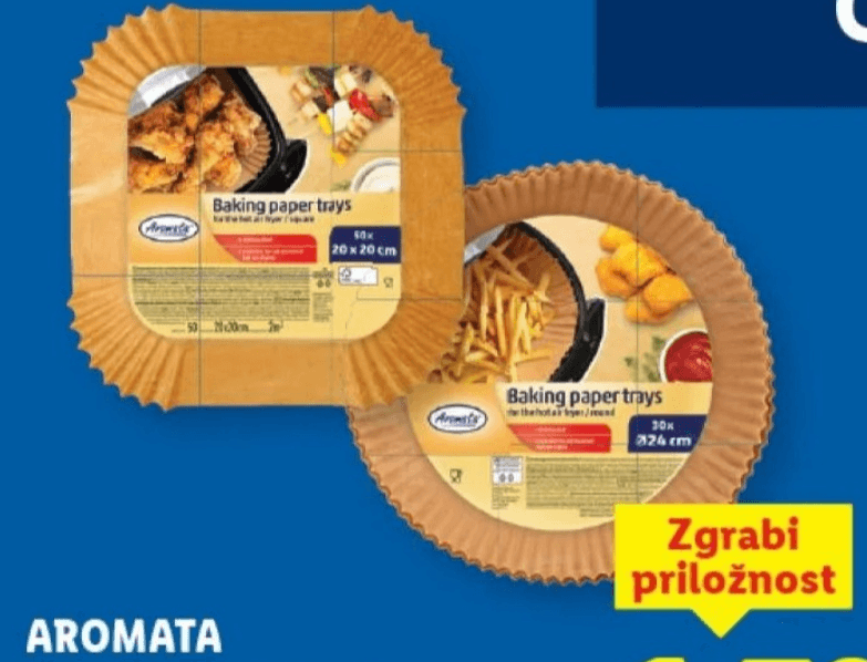 Aromata Peki papir za cvrtnik 50/30 kosov - Akcija v trgovini Lidl