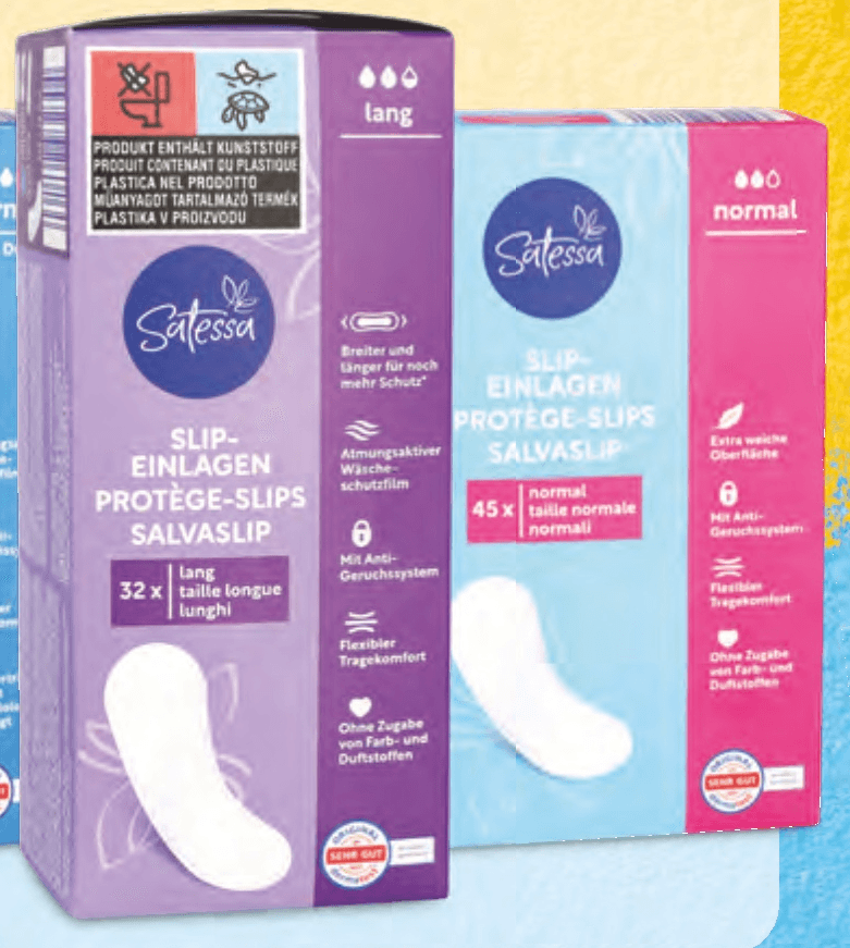 Satessa Ščitniki perila 45 kosov - Akcija v trgovini Hofer