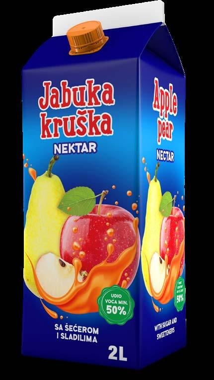 Nektar jabolko in hruška 2 l