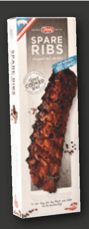 Pečena svinjska rebra 600 g Tann