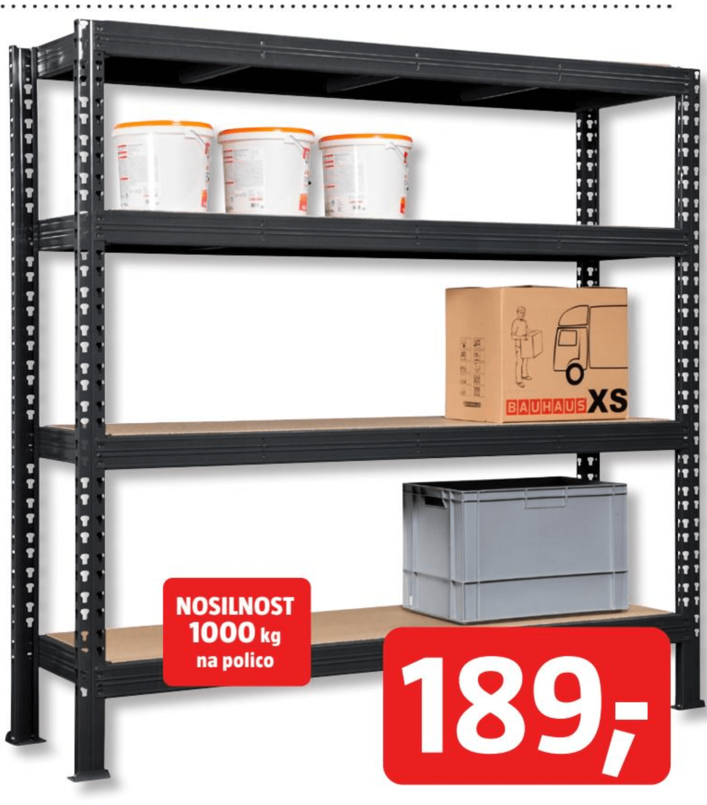 Težkonosilni regal 'Super Heavy' - Akcija v trgovini Bauhaus