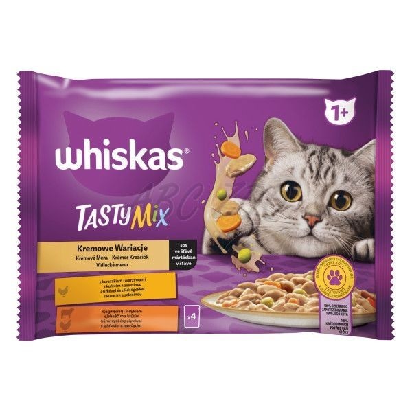 Mokra hrana za mačke v vrečki Whiskas 4x 85 g