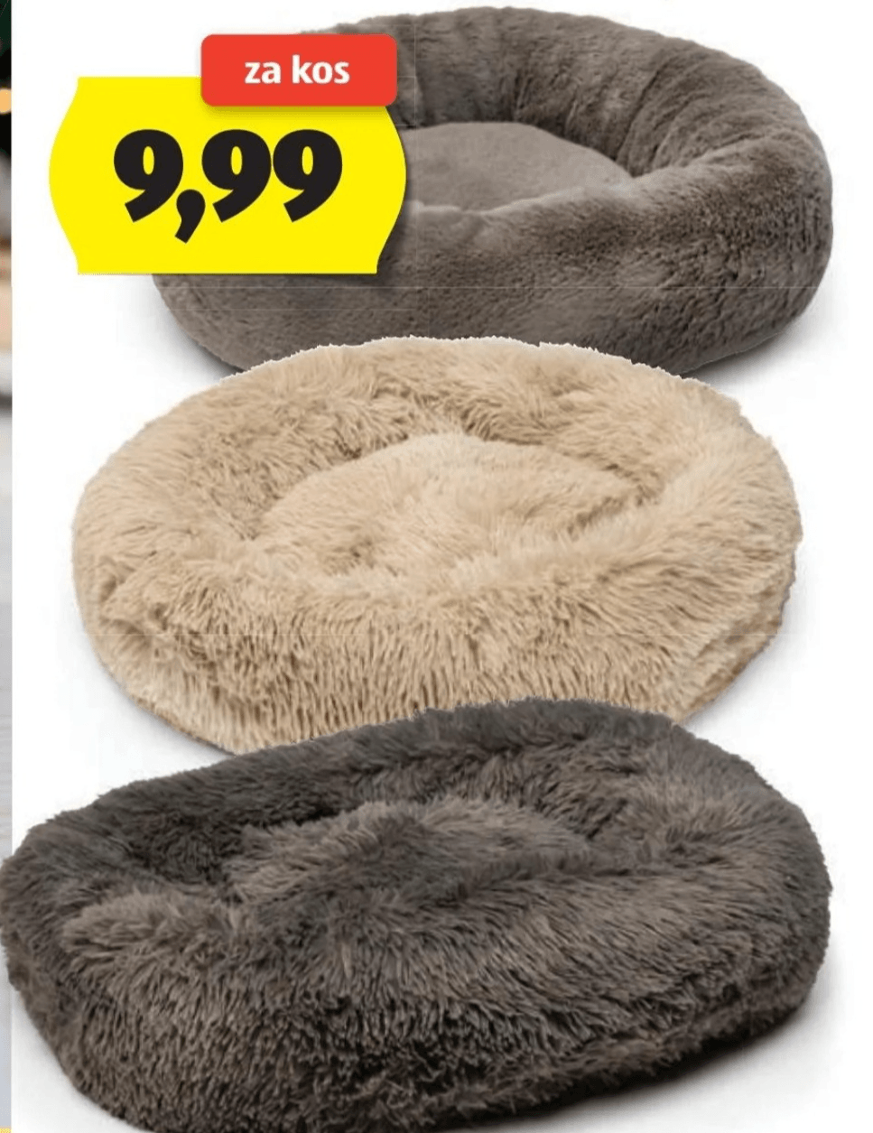 Plišasta postelja za psa