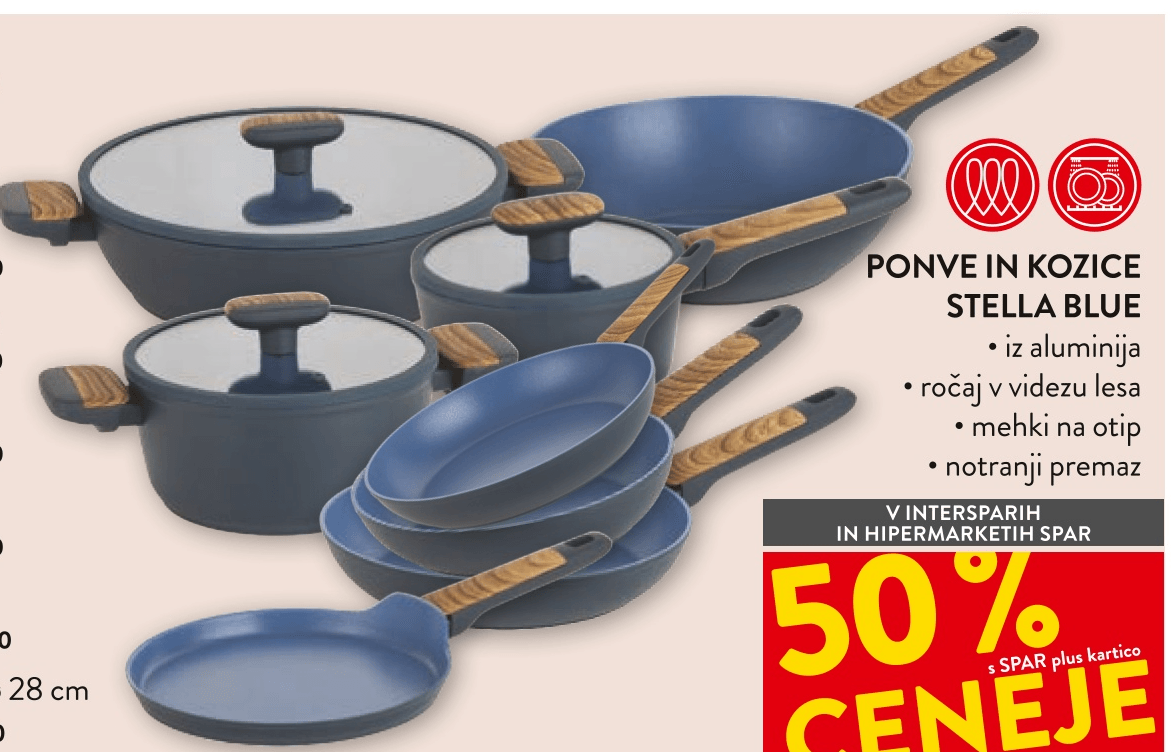 Emajlirana servirna ponev s pokrovko Evelin ø 28 cm