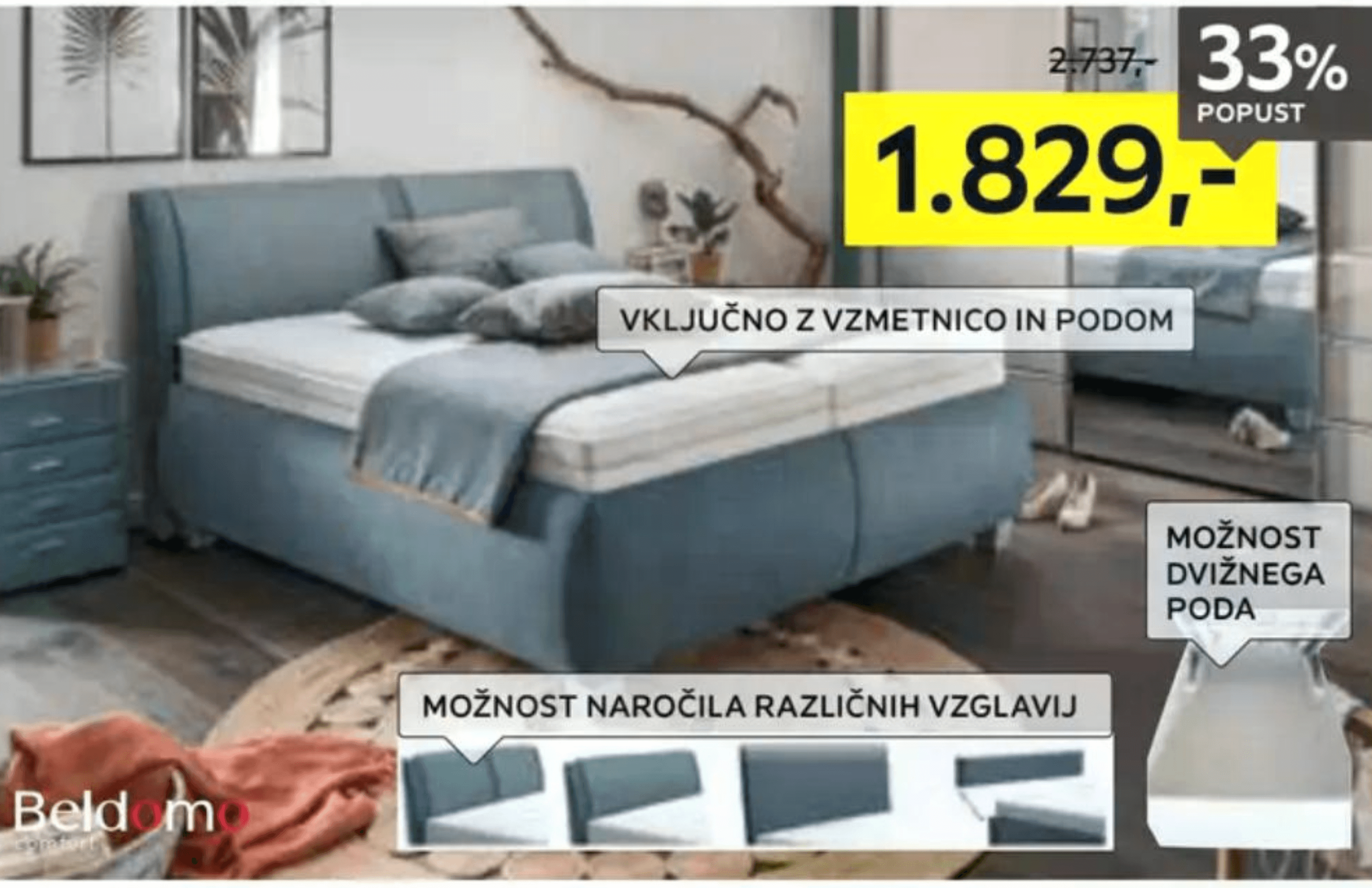 Oblazinjena postelja