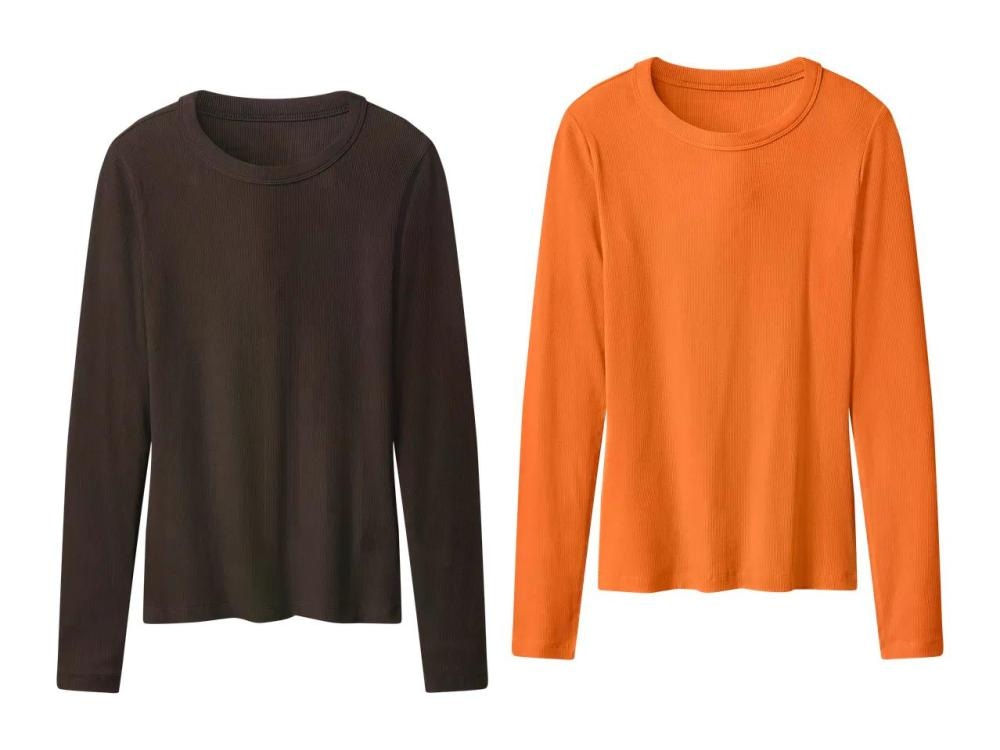 Ženska majica z dolgimi rokavi 2 kosa