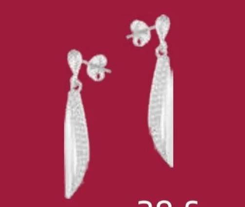 Uhani s cirkonijevimi oksidi - Akcija v trgovini E.Leclerc