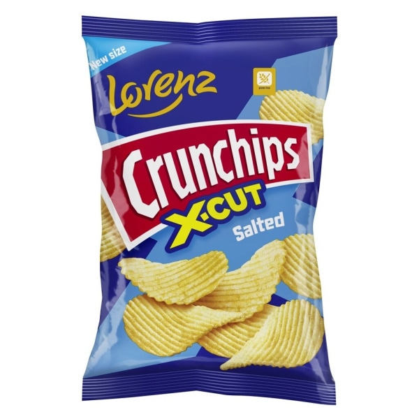 Čips Crunchips x-cut 130 g+15% GRATIS
