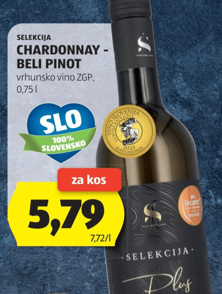 SELEKCIJA CHARDONNAY - BELI PINOT 0,75l