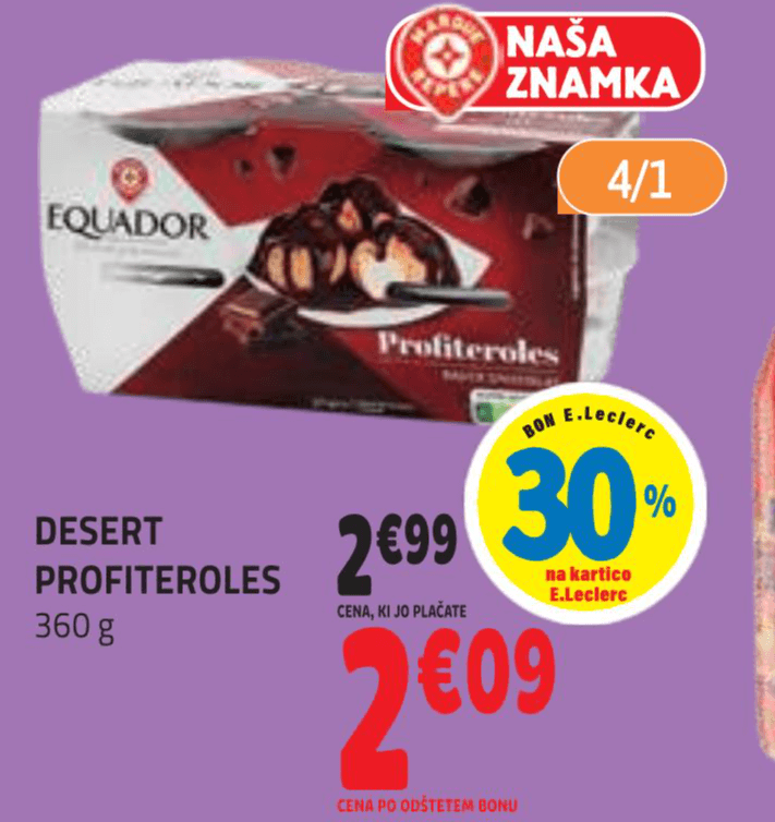 Desert Profiteroles 360 g Ecuador