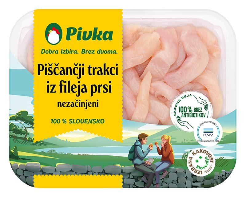 Pivka Piščančji trakci iz fileja prsi 500 g