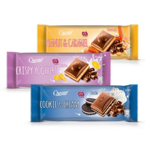 CHOCEUR MLEČNA POLNJENA ČOKOLADA 300-290 g - Akcija v trgovini Hofer