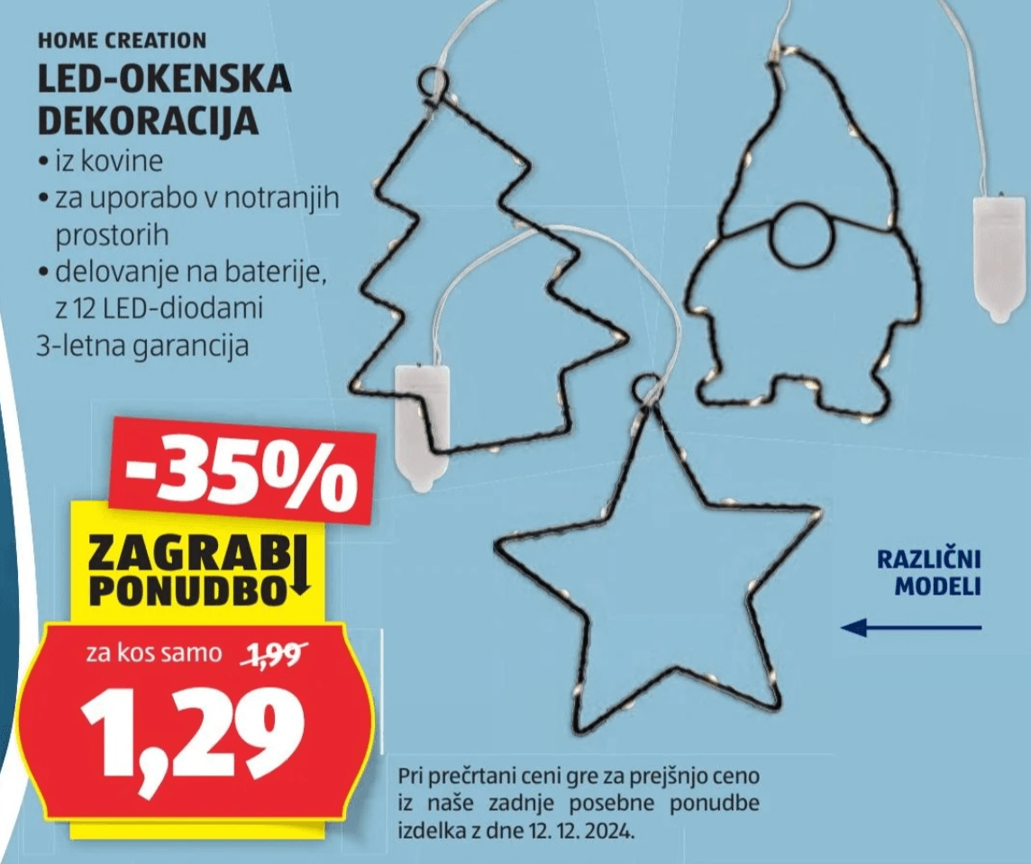 LED-Okenska dekoracija