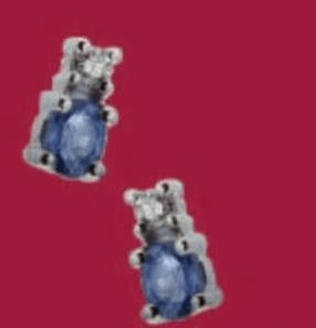 Uhani s safirjema in diamantoma - Akcija v trgovini E.Leclerc