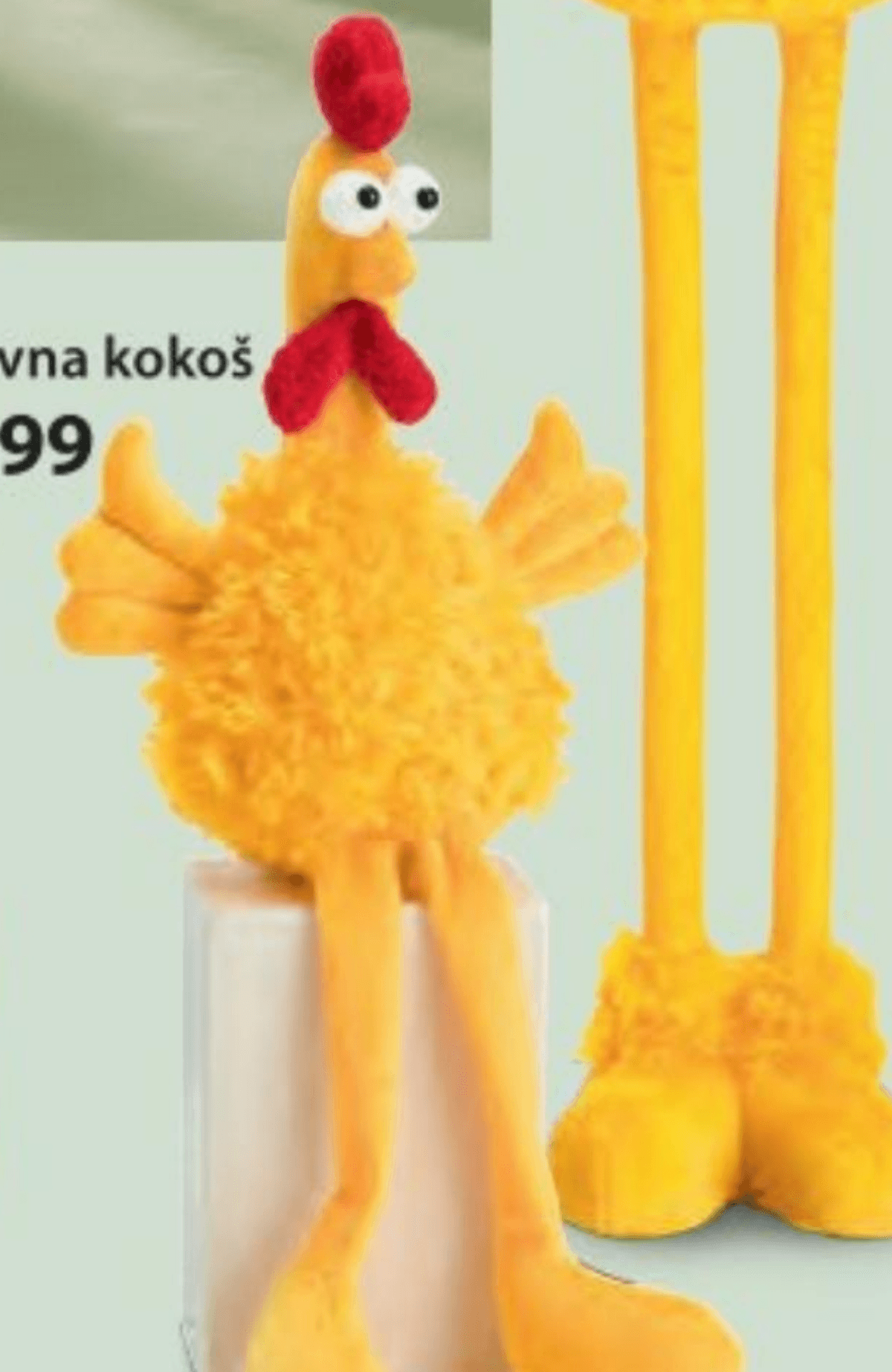 Sedeča dekorativna kokoš - Akcija v trgovini NKD