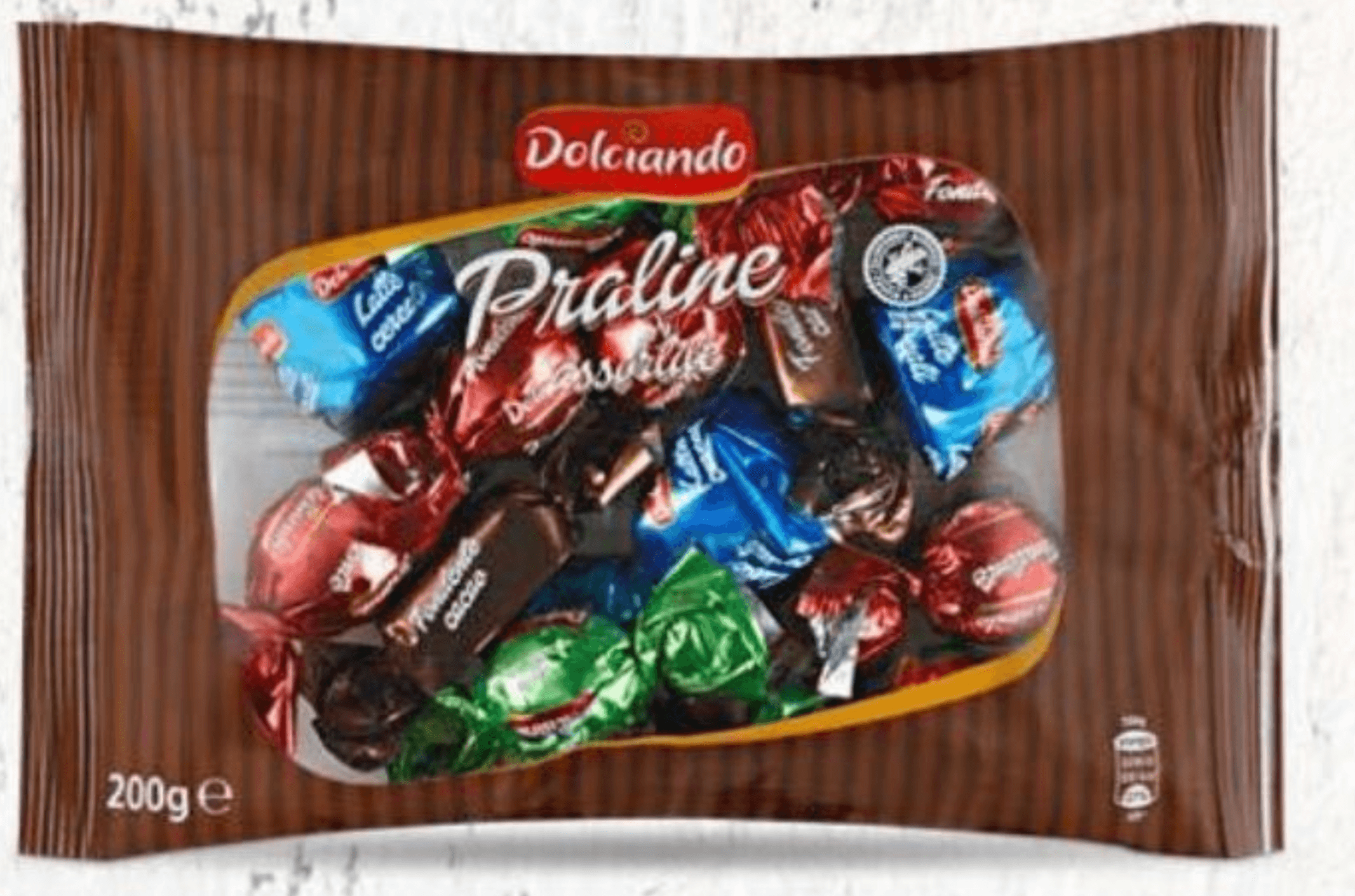 Dolciando Mešani čokoladni pralineji Praline assortite 200 g