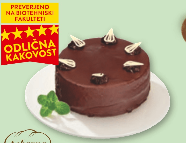 Čokoladna torta pakirano, 0,75 kg