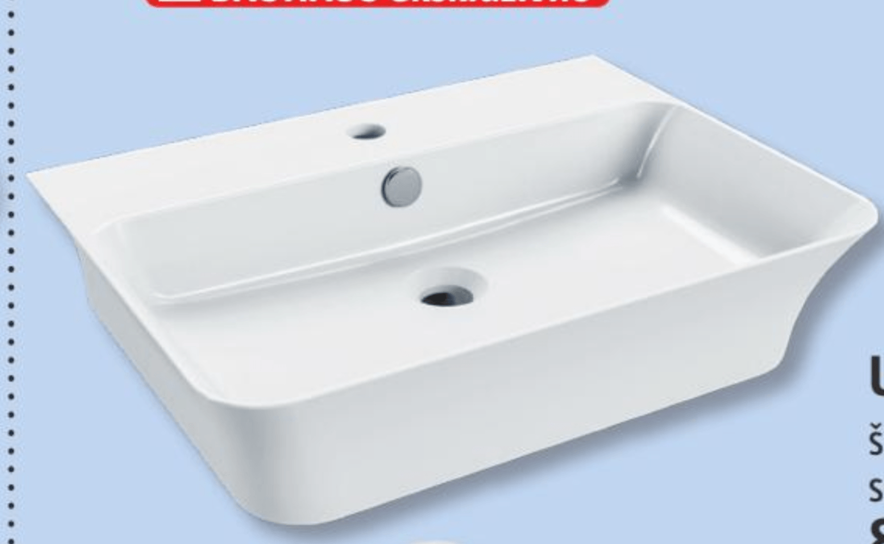 Umivalnik 'Rio' - Akcija v trgovini Bauhaus