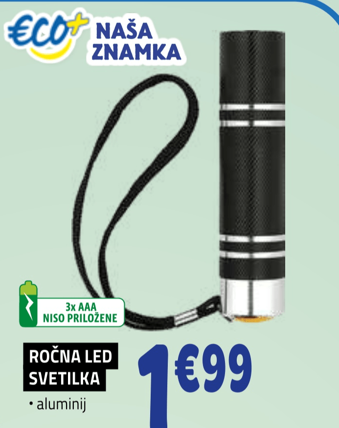 Ročna LED Svetilka - Akcija v trgovini E.Leclerc