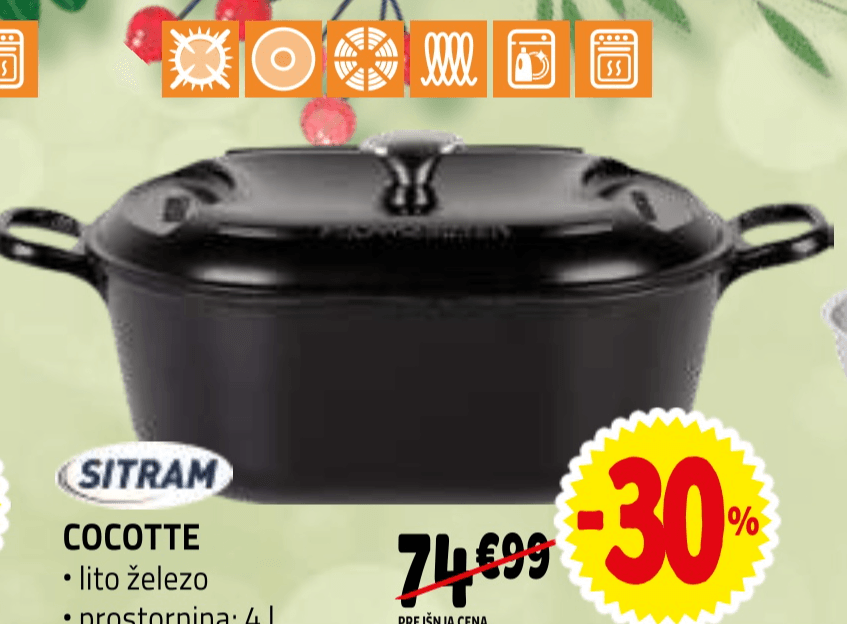 Sitram Cocotte 4 l