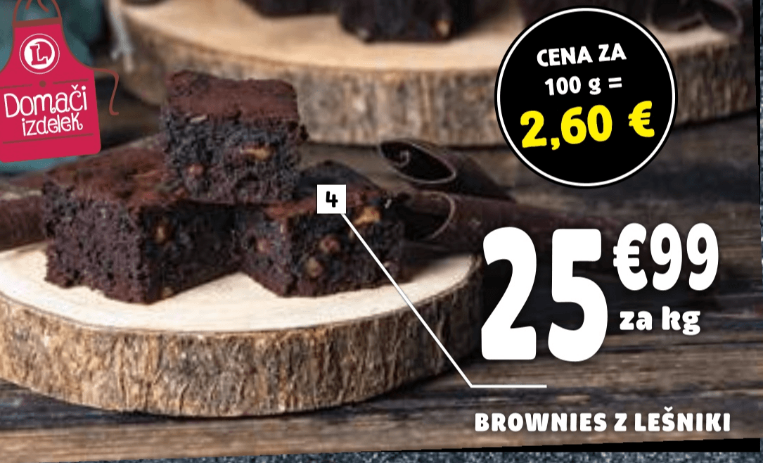 Brownies z lešniki