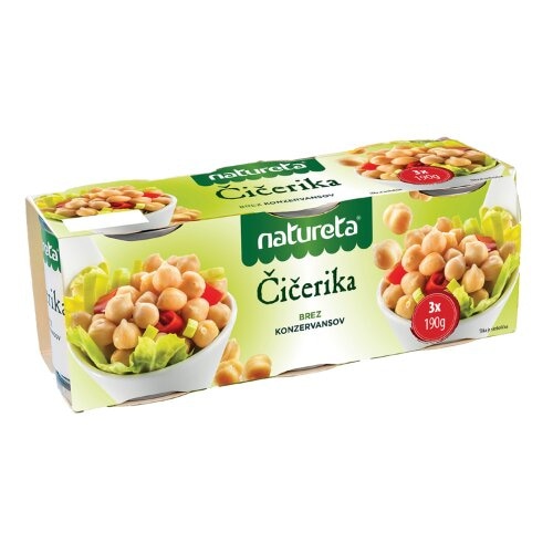 Stročnice Natureta 3 x 190 g ali 3 x 200 g