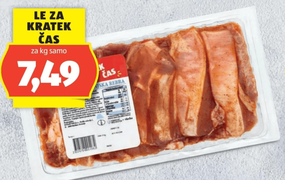 Začinjena svinjska rebra Košaki