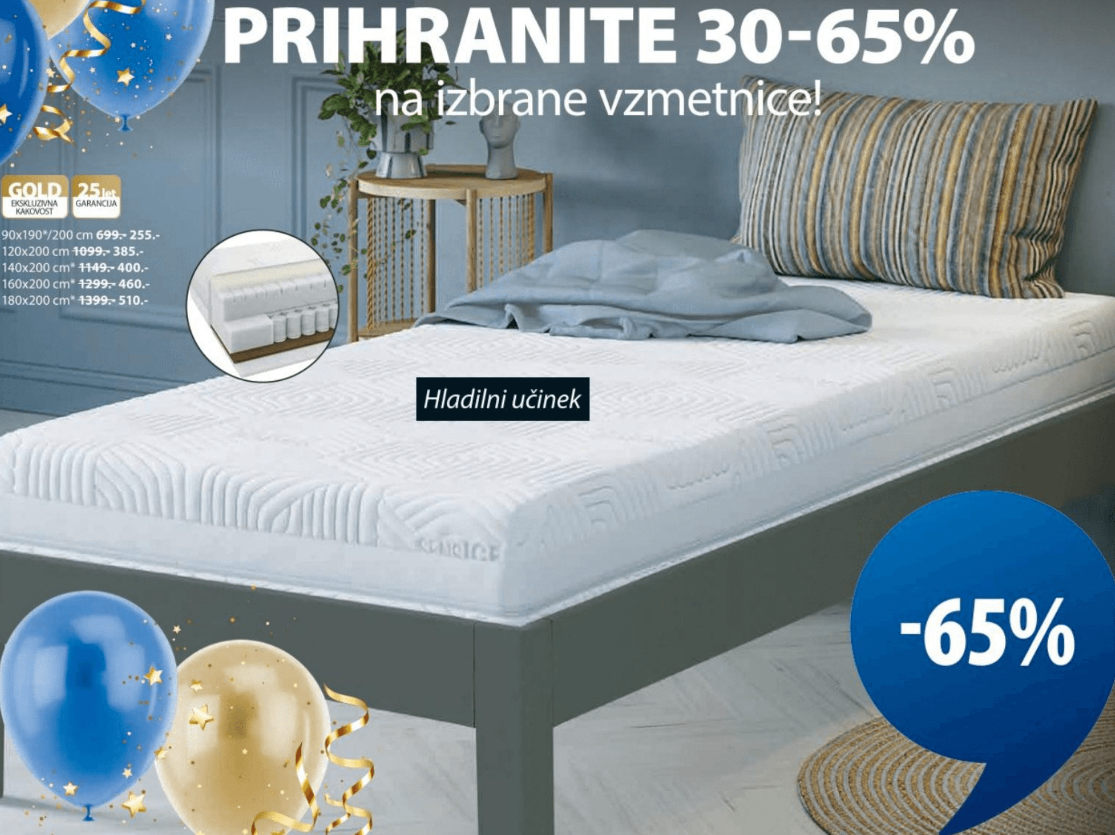 DREAMZONE Vzmetnica REVA GS60 90x190/200 cm