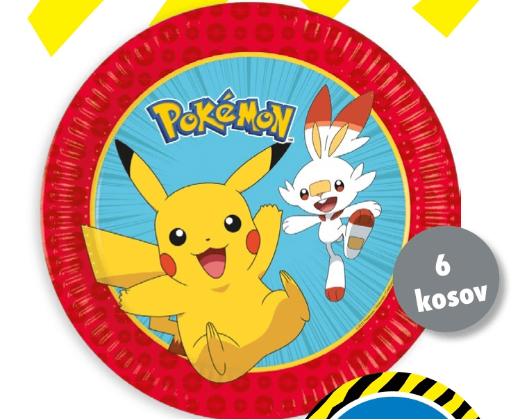 Krožniki iz lepenke Pokémon