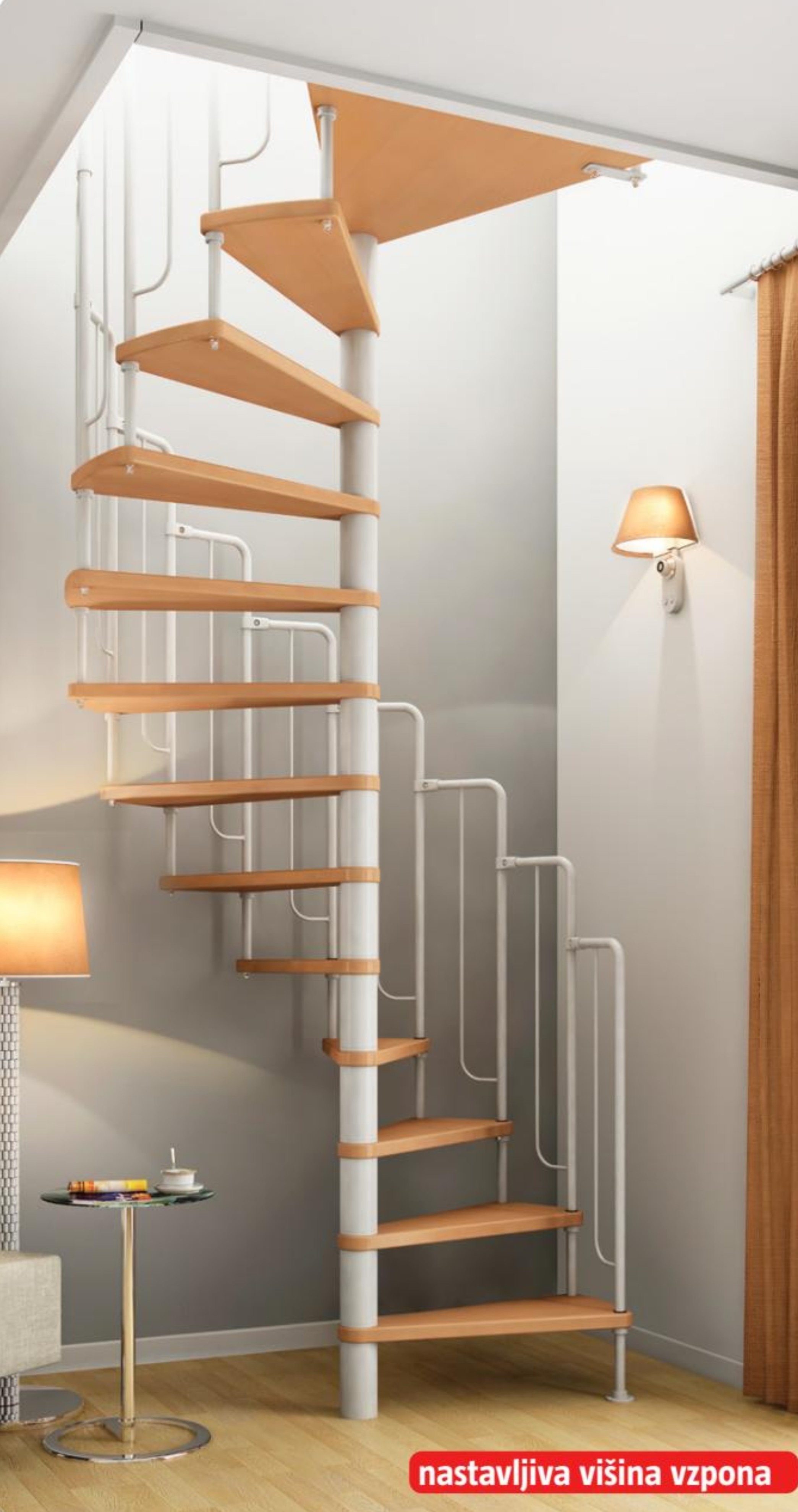 Spiralne stopnice 'Wien' - Akcija v trgovini Bauhaus