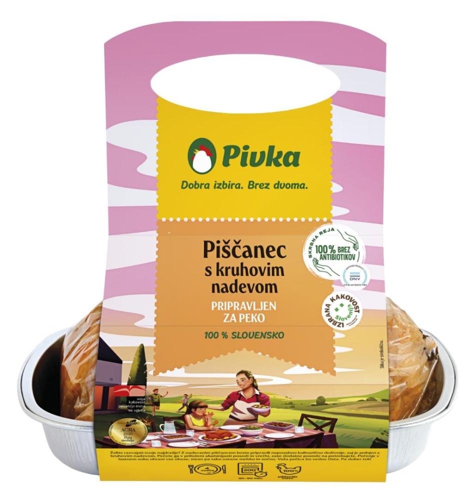 Piščanec s kruhovim nadevom cena za kg