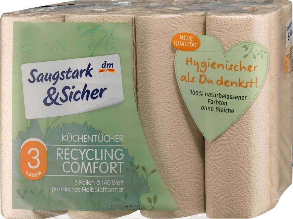 Saugstark&Sicher kuhinjske brisače 8 x 64 lističev