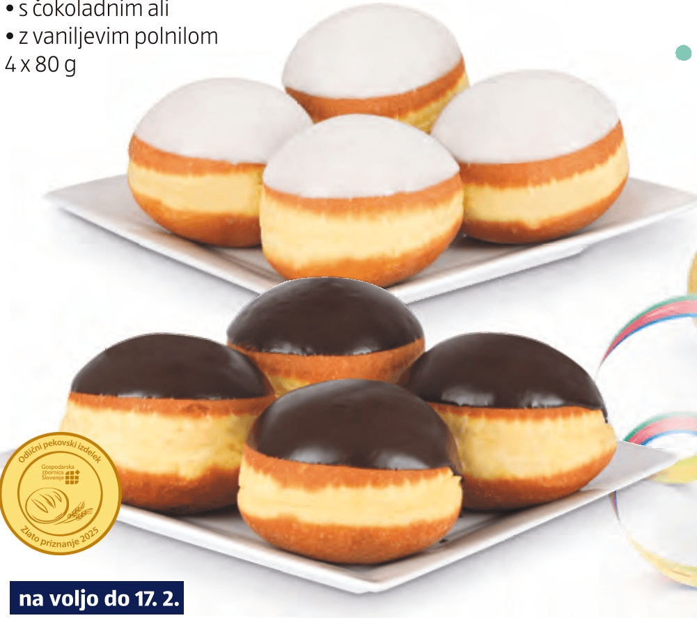 Krofi 4 x 80 g - Akcija v trgovini Hofer