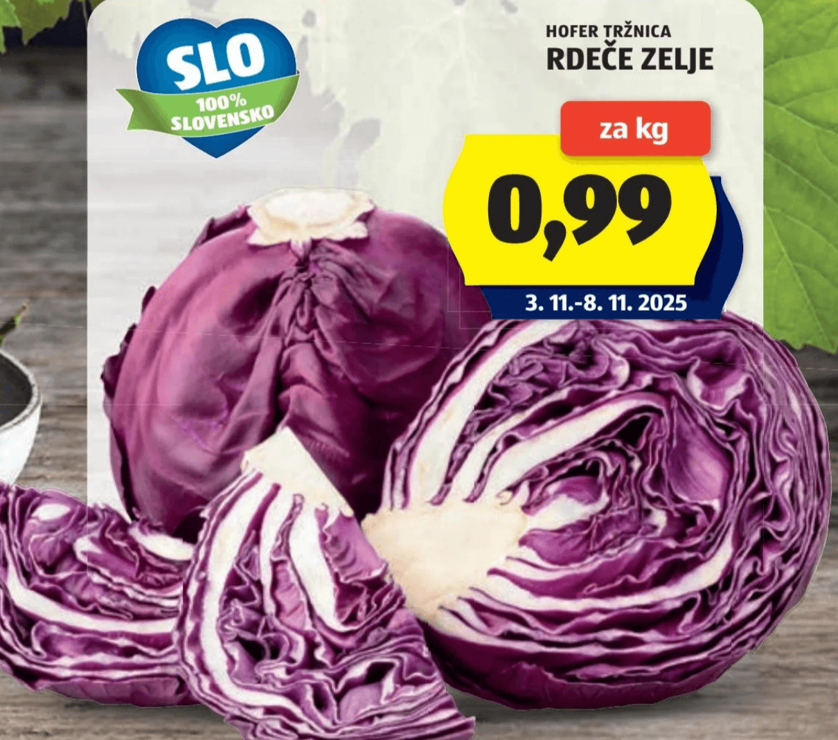 Hofer Tržnica Rdeče zelje