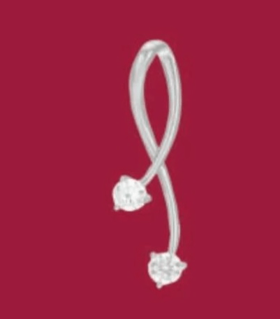 obesek s cirkonijevima oksidoma - Akcija v trgovini E.Leclerc